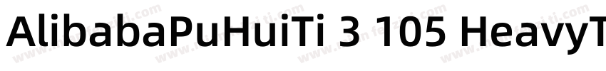 AlibabaPuHuiTi 3 105 HeavyTrueTyp字体转换